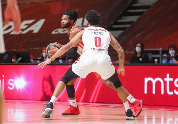 Corey Walden, Turkish Airlines EuroLeague Regular Season, 2 March, 02 03 2021 Crvena Zvezda mts Belgrade vs FC Bayern Munich , Basketball, Turkish Airlines EuroLeague Regular Season, 2 March, 02 03 2021 Beograd Copyright: xEIBNER NikolaxKrsticx EP_EER