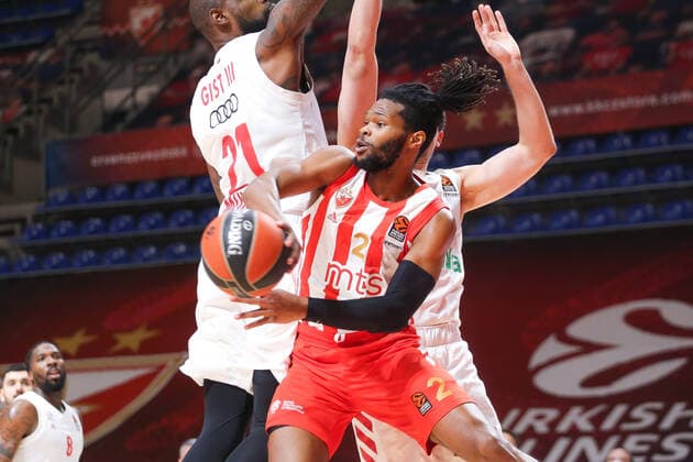 Corey Walden, Turkish Airlines EuroLeague Regular Season, 2 March, 02 03 2021 Crvena Zvezda mts Belgrade vs FC Bayern Munich , Basketball, Turkish Airlines EuroLeague Regular Season, 2 March, 02 03 2021 Beograd Copyright: xEIBNER NikolaxKrsticx EP_EER