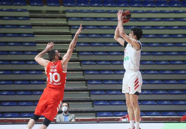 Vladimir Lucic, Branko Lazic Turkish Airlines EuroLeague Regular Season, 2 March, 02 03 2021 Crvena Zvezda mts Belgrade vs FC Bayern Munich , Basketball, Turkish Airlines EuroLeague Regular Season, 2 March, 02 03 2021 Beograd Copyright: xEIBNER NikolaxKrsticx EP_EER