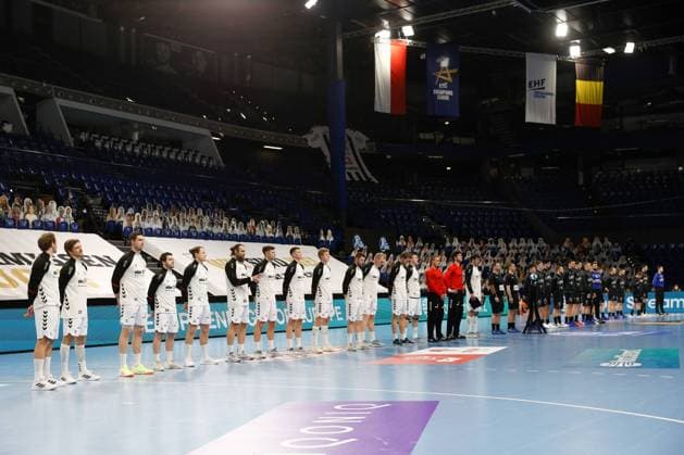 2.3.2021, Handball, Herren, Champions League, Saison 2020 2021, THW Kiel - RK Celje Pivovarna Lasko in Kiel Wegen Corona findet das Spiel ohne Zuschauer statt. Kiel Wunderino-Arena Schleswig-Holstein Deutschland *** 2 3 2021, Handball, Men, Champions League, Season 2020 2021, THW Kiel RK Celje Pivovarna Lasko in Kiel Because of Corona the match will be played without spectators Kiel Wunderino Arena Schleswig Holstein Germany