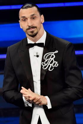 Photo Matteo Rasero LaPresse March 02, 2021 Sanremo, Italy entertainment Sanremo music festival 2021, first evening. In the photo: Zlatan Ibrahimovi& x107;, Amadeus  Copyright: xMatteoxRasero LaPressex