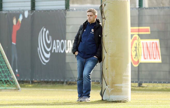 Sport Director Manager Managing Director Oliver Ruhnert Sport Football Soccer Training 1 Bundesliga Men DFL Season 2020 2021 03 03 2021 1 FC Union Berlin FCU DFL regulations prohibit any use of photographs as image sequences and or quasi video