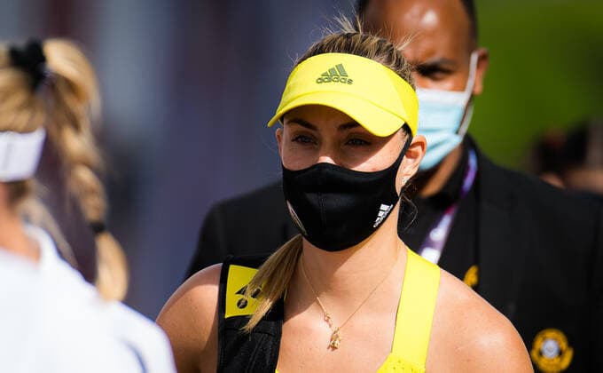 March 3, 2021, DOHA, QATAR: Angelique Kerber of Germany before her second-round match at the 2021 Qatar Total Open WTA, Tennis Damen 500 tournament DOHA QATAR - ZUMAa181 20210303_zaa_a181_004 Copyright: xRobxPrangex