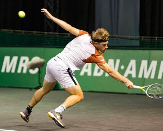 Rotterdam, The Netherlands, 3 march 2021, ABNAMRO World Tennis Tournament, Ahoy, First round singles: Alejandro Davidovich Fokina (ESP). Photo:  Copyright: xAlyssaxvanxHeystx