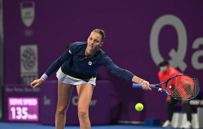 Qatar Total Open 2021 Karolina Pliskova , CZE