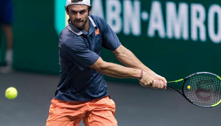 Rotterdam, The Netherlands, 4 march 2021, ABNAMRO World Tennis Tournament, Ahoy, Second round match: Second round match: Tommy Paul (USA). Photo:  Copyright: xHenkxKosterx