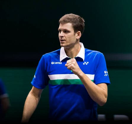 Rotterdam, The Netherlands, 4 march 2021, ABNAMRO World Tennis Tournament, Ahoy, First round match: Hubert Hukacz (POL). Photo:  Copyright: xHenkxKosterx