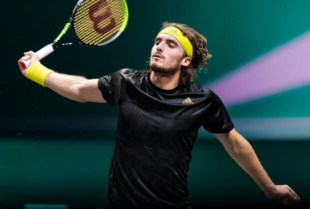 Rotterdam, The Netherlands, 4 march 2021, ABNAMRO World Tennis Tournament, Ahoy, First round match: Stefanos Tsitsipas (GRE). Photo:  Copyright: xHenkxKosterx