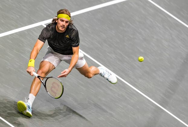 Sport Bilder des Tages Rotterdam, The Netherlands, 4 march 2021, ABNAMRO World Tennis Tournament, Ahoy, First round match: Stefanos Tsitsipas (GRE). Photo:  Copyright: xHenkxKosterx