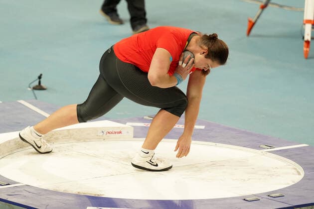 Torun Poland, Athletics, Athletics, European athletics indoor Championships 2021, Athletics European Indoor Championships 2021, European Indoor Championships 2021, 05 03 07 03 2021, Shot put women qualification, Christina Schwanitz Germany