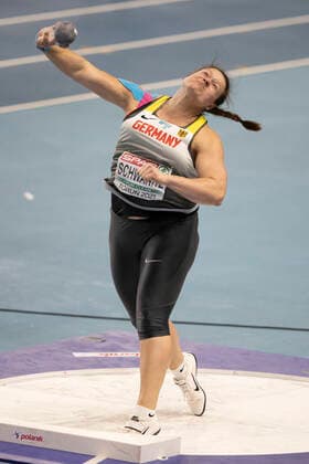 European Athletics Indoor Championships 2021, Torun Christina Schwanitz GER LV 90 Erzgebirge European Athletics Indoor Championships 2021 on 04 03 21 at the Arena Torun in Torun, Poland Copyright: xBEAUTIFULxSPORTS AxelxKohringx