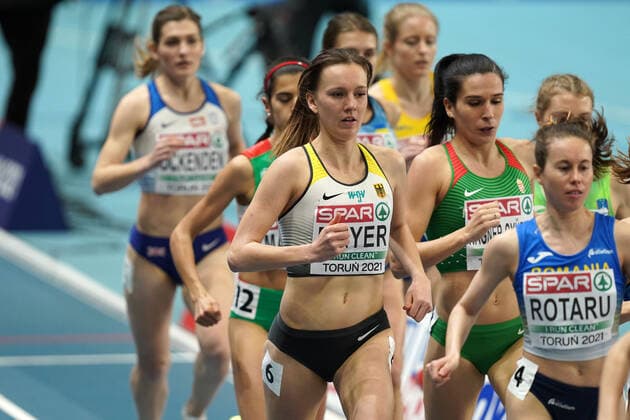 Torun Poland, Athletics, Athletics, European athletics indoor Championships 2021, Athletics European Indoor Championships 2021, European Indoor Championships 2021, 05 03 07 03 2021, 3000m women 1 round, Lea Meyer Germany
