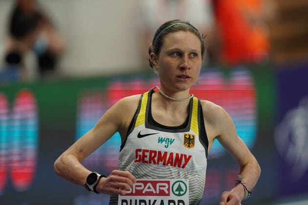 Torun Poland, Athletics, athletics, European athletics indoor championships 2021, athletics european indoor championships 2021, indoor european championships 2021, 05 03 07 03 2021, 1500m women 1 round, elena burhard germany