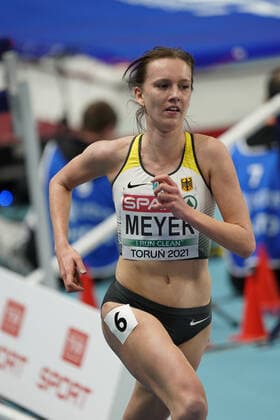 Torun Poland, Athletics, Athletics, European athletics indoor Championships 2021, Athletics European Indoor Championships 2021, European Indoor Championships 2021, 05 03 07 03 2021, 3000m women 1 round, Lea Meyer Germany