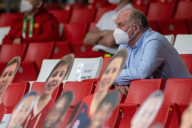 Honorary President Uli Hoeness FC Bayern , FC Bayern Basketball vs Panathinaikos Athens, EuroLeague, 04 03 2021 Munich Bavaria Germany Copyright: xkolbert-press UlrichxGamelx
