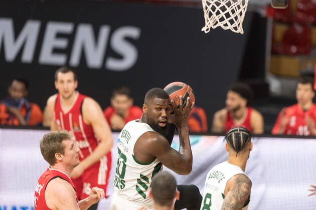 Basketball, Euroleague, FC Bayern München Panathinaikos Athens Pictured Ben BENTIL Panathinaikos Athens, 50 Munich Audi Dome Bayern Germany Copyright: Passion2Press.dex xMarkusxFischerx
