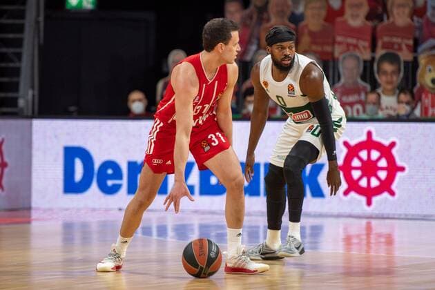 Zan Mark Sisko 31 FC Bayern , Shelvin Mack 100 Panathinaikos Athens , FC Bayern Basketball vs Panathinaikos Athens, EuroLeague, 04 03 2021 Muenchen Bayern Germany Copyright: xkolbert-press UlrichxGamelx
