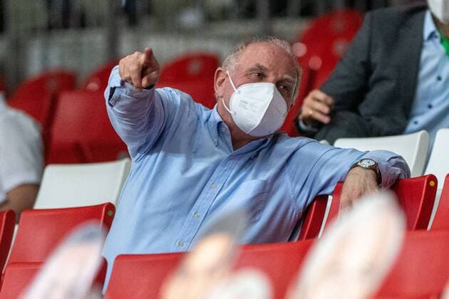 Honorary President Uli Hoeness FC Bayern , FC Bayern Basketball vs Panathinaikos Athens, EuroLeague, 04 03 2021 Munich Bavaria Germany Copyright: xkolbert-press UlrichxGamelx