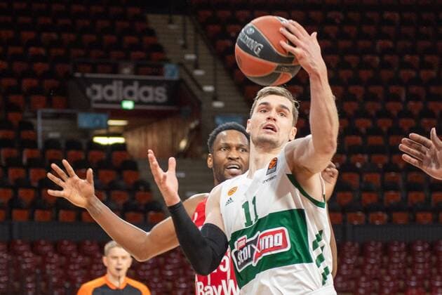 M Hezonja 11 Panathinaikos Athens , James Gist 21 FC Bayern , FC Bayern Basketball vs Panathinaikos Athens, EuroLeague, 04 03 2021 Muenchen Bayern Germany Copyright: xkolbert-press UlrichxGamelx