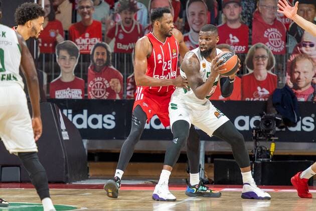 JaJuan Johnson 25 FC Bayern , Ben Bentil 50 Panathinaikos Athens , FC Bayern Basketball vs Panathinaikos Athens, EuroLeague, 04 03 2021 Muenchen Bayern Germany Copyright: xkolbert-press UlrichxGamelx