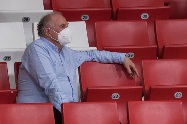 Basketball, Euroleague, FC Bayern Munich Panathinaikos Athens In the picture Ulirch Uli HOENEß relaxed mask hair Munich Audi Dome Bayern Germany Copyright: Passion2Press.dex xMarkusxFischerx