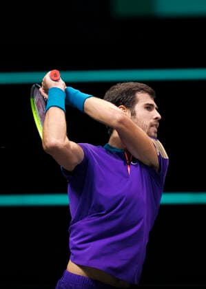Rotterdam, The Netherlands, 5 march 2021, ABNAMRO World Tennis Tournament, Ahoy, Quarter final: Karen Kachanov (RUS). Photo: .tennisimages.com henkkoster  Copyright: xHenkxKosterx