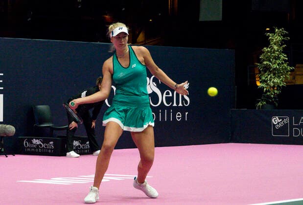 TENNIS : TAUSON Clara (DEN) vs GIORGI Camila - Open 6eme Sens - Palais des sports Lyon 05 03 2020 TENNIS : Open 6eme Sens - Palais des sports Lyon - 05 03 2021 SandrineTHESILLAT Panoramic 
