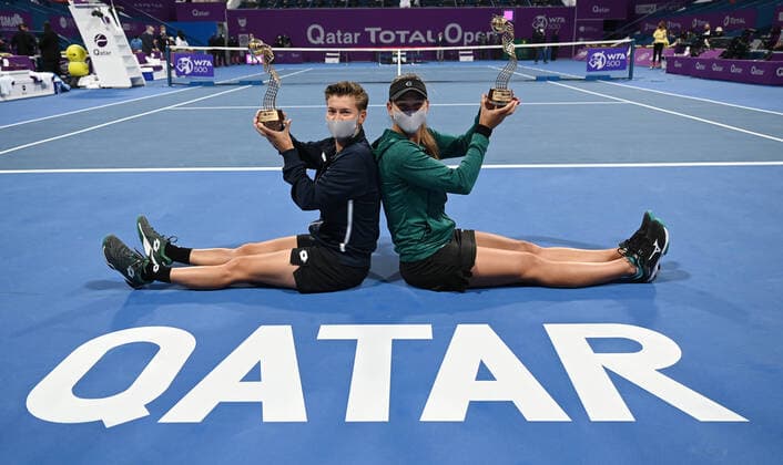 Qatar Total Open 2021 Nicole Melichar , USA and Demi Schuurs , NED