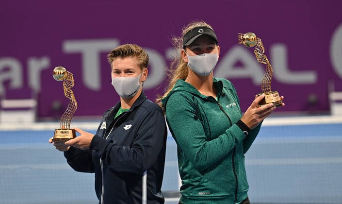 Qatar Total Open 2021 Nicole Melichar , USA and Demi Schuurs , NED