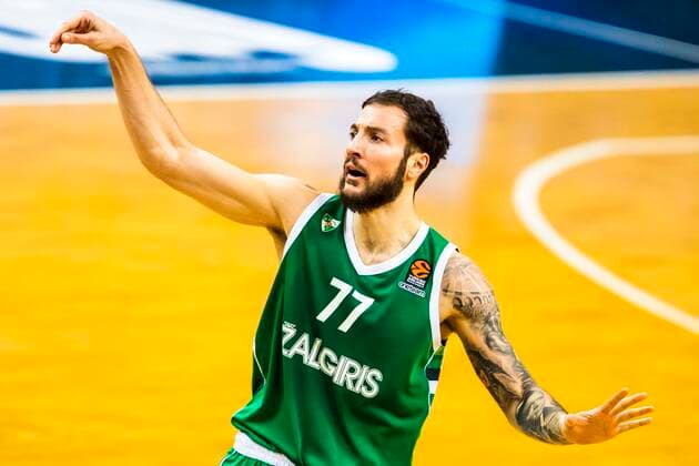 Kaunas Lithuania 2021-03-05 Basketball team Zalgiris Kaunas plays vs AX Armani Exchange Milan Euroleague game at Zalgiris arena. Kaunas Lithuania KKF20210305_3396  Copyright: xKarolisxKavolelisx Euroleague basketball