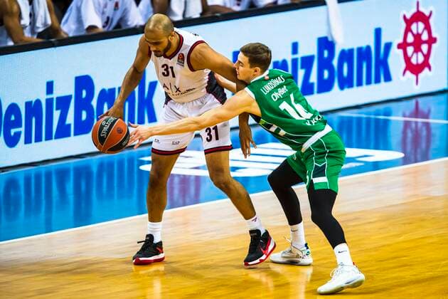 Kaunas Lithuania 2021-03-05 Basketball team Zalgiris Kaunas plays vs AX Armani Exchange Milan Euroleague game at Zalgiris arena. Kaunas Lithuania KKF20210305_3377  Copyright: xKarolisxKavolelisx Euroleague basketball