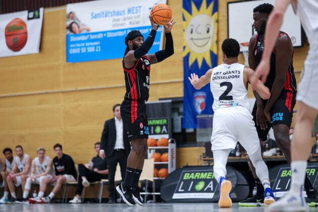 2 Basketball Bundesliga ProB ART Giants Duesseldorf vs ETV Hamburg, 05 03 2021 Abdulai Abaker 45 ETV Hamburg 2 Basketball Bundesliga ProB ART Giants Duesseldorf vs ETV Hamburg on 05 03 2021, Duesseldorf Copyright: xBEAUTIFULxSPORTS KennyxBeelex