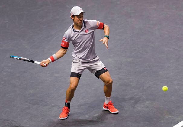 Rotterdam, The Netherlands, 5 march 2021, ABNAMRO World Tennis Tournament, Ahoy, Quarter final: Kei Nishikori (JPN). Photo: .tennisimages.com henkkoster  Copyright: xHenkxKosterx