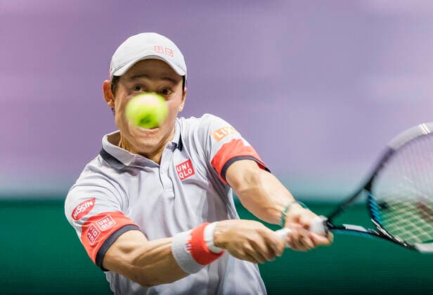Rotterdam, The Netherlands, 5 march 2021, ABNAMRO World Tennis Tournament, Ahoy, Quarter final: Kei Nishikori (JPN). Photo: .tennisimages.com henkkoster  Copyright: xHenkxKosterx