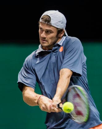 Rotterdam, The Netherlands, 5 march 2021, ABNAMRO World Tennis Tournament, Ahoy, Quarter final: Tommy Paul (USA) Photo: .tennisimages.com henkkoster  Copyright: xHenkxKosterx