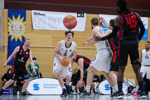 2 Basketball Bundesliga ProB ART Giants Duesseldorf vs ETV Hamburg, 05 03 2021 Lennart Boner 5 ART Giants Duesseldorf 2 Basketball Bundesliga ProB ART Giants Duesseldorf vs ETV Hamburg on 05 03 2021, Duesseldorf Copyright: xBEAUTIFULxSPORTS KennyxBeelex