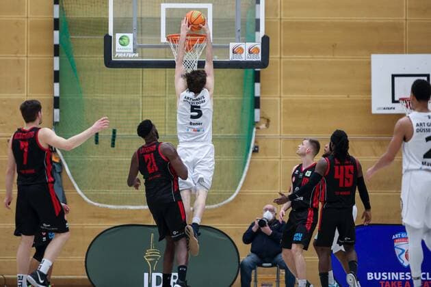 2 Basketball Bundesliga ProB ART Giants Duesseldorf vs ETV Hamburg, 05 03 2021 Lennart Boner 5 ART Giants Duesseldorf 2 Basketball Bundesliga ProB ART Giants Duesseldorf vs ETV Hamburg on 05 03 2021, Duesseldorf Copyright: xBEAUTIFULxSPORTS KennyxBeelex