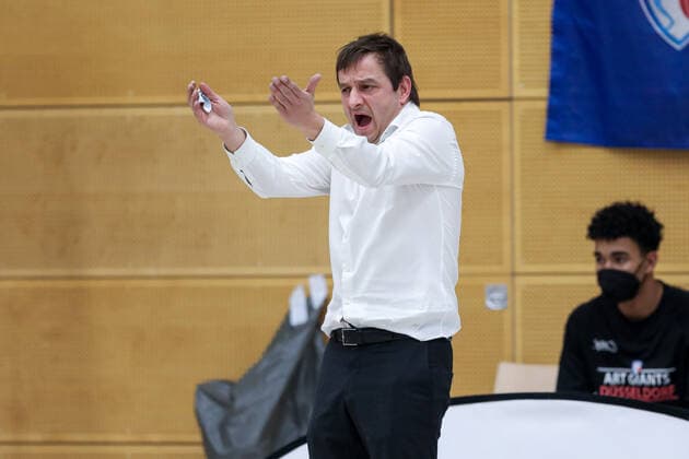 2 Basketball Bundesliga ProB ART Giants Duesseldorf vs ETV Hamburg, 05 03 2021 Kevin Magdowski Coach ART Giants Duesseldorf 2 Basketball Bundesliga ProB ART Giants Duesseldorf vs ETV Hamburg on 05 03 2021, Duesseldorf Copyright: xBEAUTIFULxSPORTS KennyxBeelex