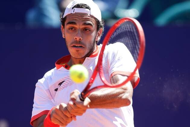 Argentine Francisco Cerundolo in action against Spanish Albert Ramos Vinolas, during an ATP250 semifinal tennis match in Buenos Aires, Argentina, 06 March 2021. Tennis ATP250 of Buenos Aires !ACHTUNG: NUR REDAKTIONELLE NUTZUNG!  Copyright: xJuanxIgnacioxRONCORONIx AME001 20210306-637506504658163845