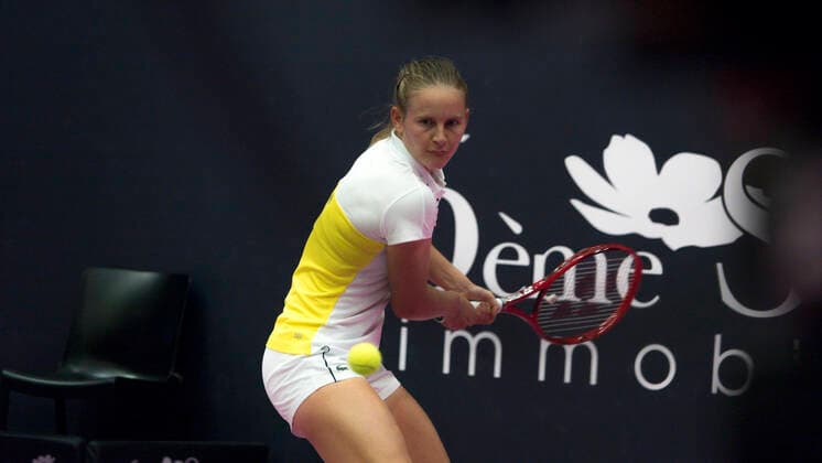 FERRO, Fiona (FRA) TENNIS : Open 6eme Sens - Palais des sports Lyon - 06 03 2021 SandrineTHESILLAT Panoramic 