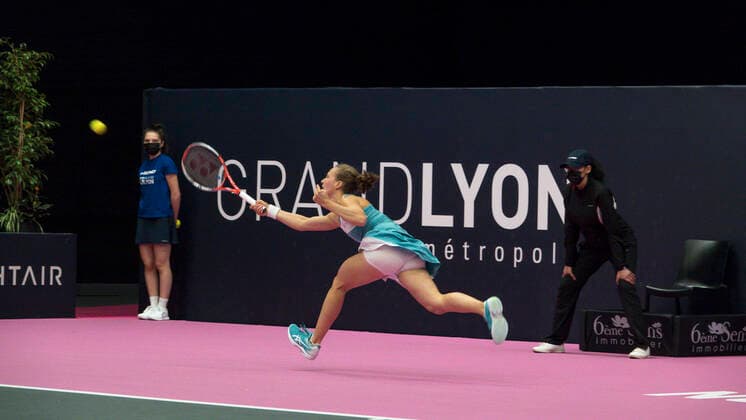 GOLUBIC, Viktorija (SUI) TENNIS : Open 6eme Sens - Palais des sports Lyon - 06 03 2021 SandrineTHESILLAT Panoramic 