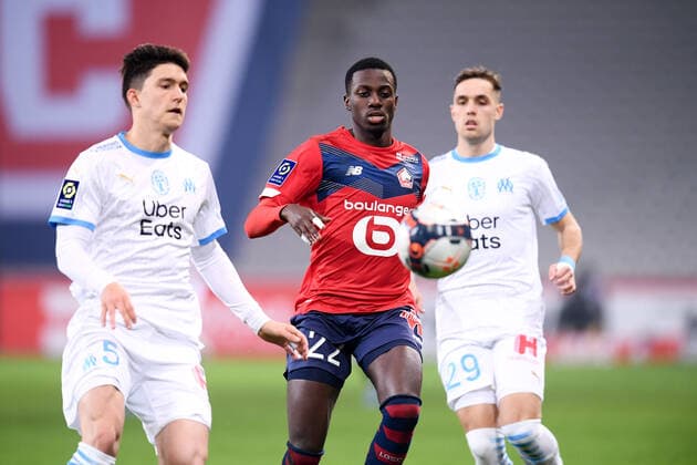 22 Timothy WEAH (losc) FOOTBALL : Lille vs Marseille - Ligue 1 Uber Eats - 03 03 2021 FEP Panoramic 