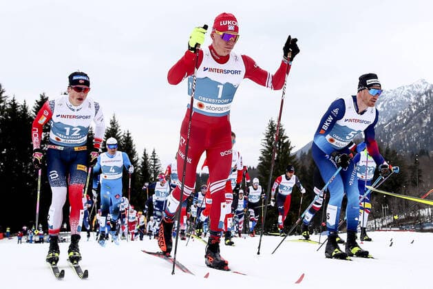 Bilder des Jahres 2021, Sport 03 MÃ¤rz Sport Themen der Woche KW09 BAVARIA, GERMANY â€“ MARCH 7, 2021: Norway s Johannes Hoesflot Klaebo, Russia s Alexander Bolshunov, and Switzerland s Dario Cologna (L-R front) compete in the menâ€™s 50 km mass start classical cross-country competition at the 2021 FIS Nordic World Ski Championships in Oberstdorf, a resort in the Allgau Alps of Bavaria, Germany. Sergei Bobylev TASS  TS0F8C58