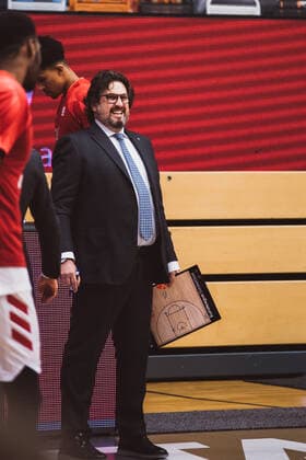 easyCredit BBL 22 Matchday RASTA Vechta vs FC Bayern Muenchen Basketball, 07 03 2021 Andrea Trinchieri FC Bayern Muenchen Basketball, Head Coach easyCredit BBL 22 Matchday RASTA Vechta vs FC Bayern Muenchen Basketball on 07 03 2021 in Vechta RASTA Dome , Germany, Copyright: xBEAUTIFULxSPORTS Neddermannx