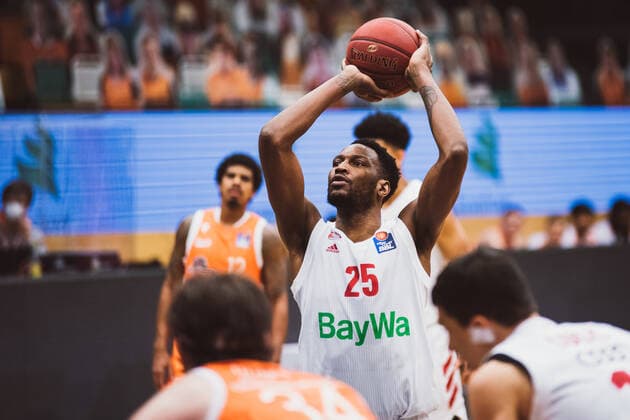 easyCredit BBL 22 Matchday RASTA Vechta vs FC Bayern Muenchen Basketball, 07 03 2021 JaJuan Johnson FC Bayern Muenchen Basketball, 25 easyCredit BBL 22 Matchday RASTA Vechta vs FC Bayern Muenchen Basketball on 07 03 2021 in Vechta RASTA Dome , Germany, Copyright: xBEAUTIFULxSPORTS Neddermannx