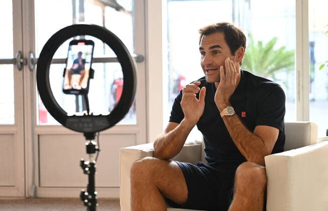 Tennis, ATP Doha, Media Day with Roger Federer