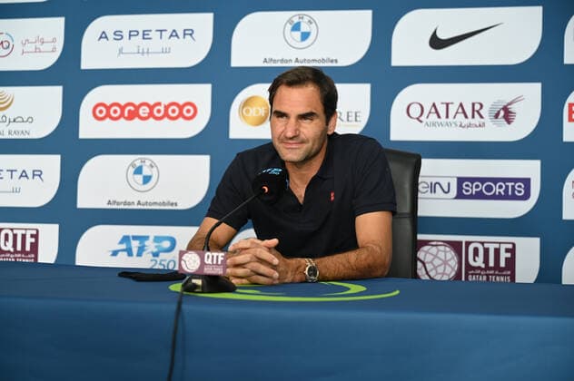 Qatar Exxon Mobil Open 2021 ATP Media Day Roger Federer , Switzerland