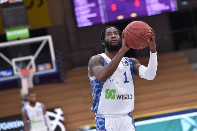 Matt Mobley Skyliners Frankfurt shooting a free throw , Basketball, Bundesliga, BBL, BG Goettingen Skyliners Frankfurt, 07 03 2021, BG Goettingen Skyliners Frankfurt, Basketball, Bundesliga, GER, BBL, 07 03 2021 Goettingen Copyright: xEibner-Pressefotox-xRolandxSippelx