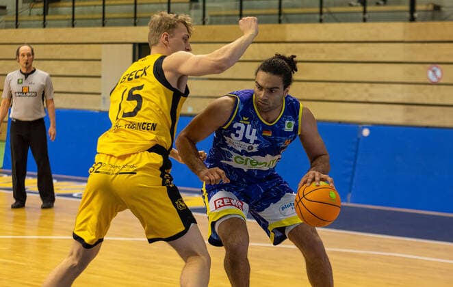 Javon Baumann Phoenix Hagen, 34 ¨¨¨Kirchheim Knights vs Tigers Tübingen, 2 Basketball, Bundesliga, Pro A, Barmer 2 Basketball, Matchday 24, Season 2020 2021, 05 03 2021, ¨¨ Kirchheim Knights Tigers Tübingen, Basketball, 2 Bundesliga, Barmer 2 Basketball, Matchday 24, Season 2020 2021, 27 02 2021 Kirchheim. Copyright: xDennisxDuddek xEibnerxPressefotox EP_DDU