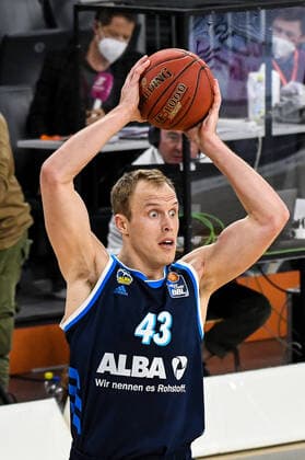 GER, BBL, ratiopharm ulm vs ALBA Berlin 07 03 2021, ratiopharm arena, Neu Ulm, GER, BBL, ratiopharm ulm vs ALBA Berlin, in picture Luke Sikma Berlin, 43 nordphotoxGmbHx xHafner nph00200